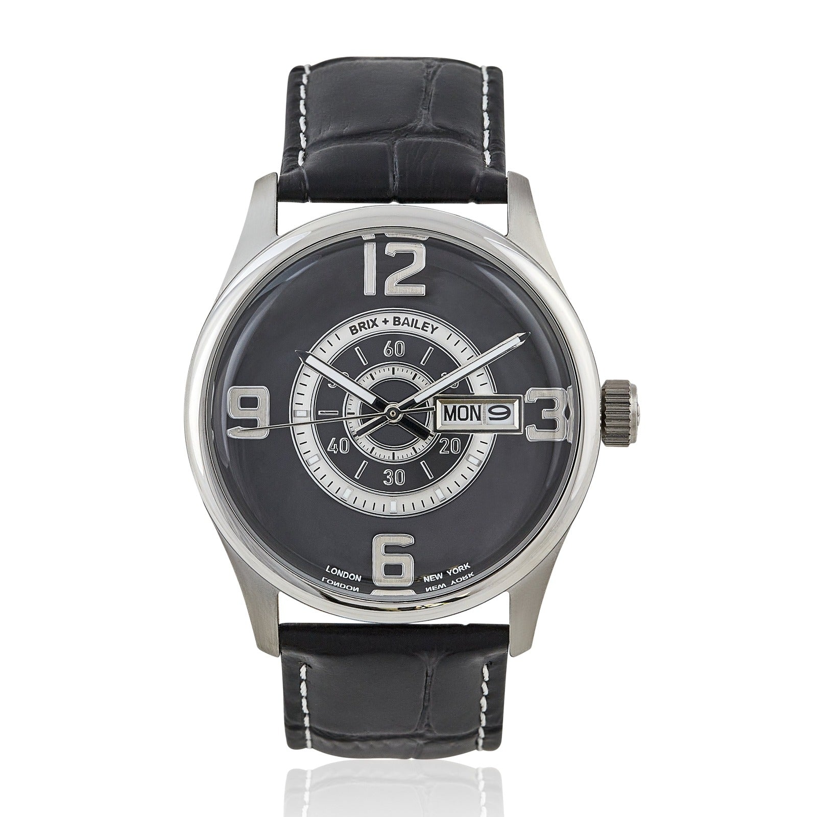 Mens Black Luxury Brix+Bailey Simmonds Watch Brix and Bailey