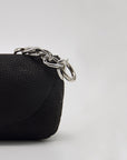 Handmade Black Leather Shoulder Bag