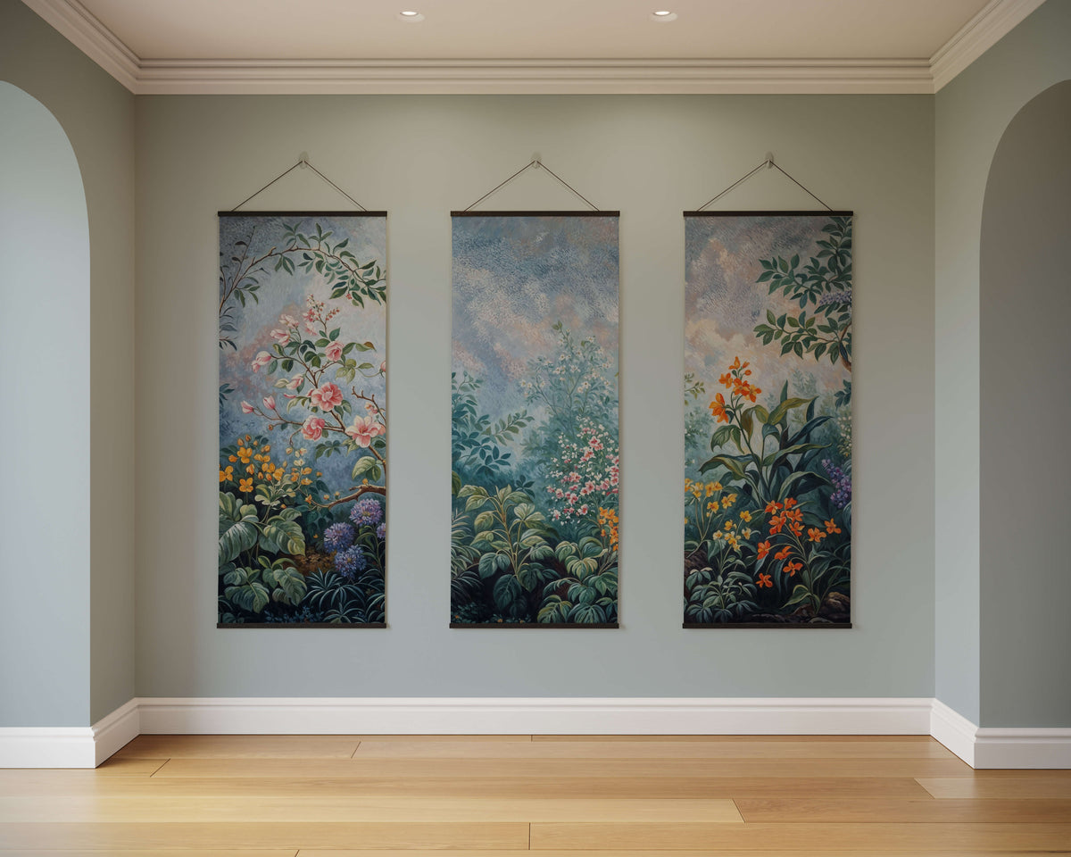 Chinoiserie Floral Garden Tapestry