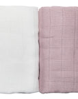 Muslin Blanket Pink / White-2