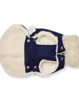 Soho Poms Blue & Ivory Teddy Bear Waterproof Dog Jacket