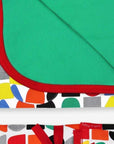 Premium Organic Cotton Baby Blanket for Sleeping, Snuggling, and Play - Soft Two-Sided Design in Colorful Blocks or Gentle Green by Toby Tiger at brixbailey.com