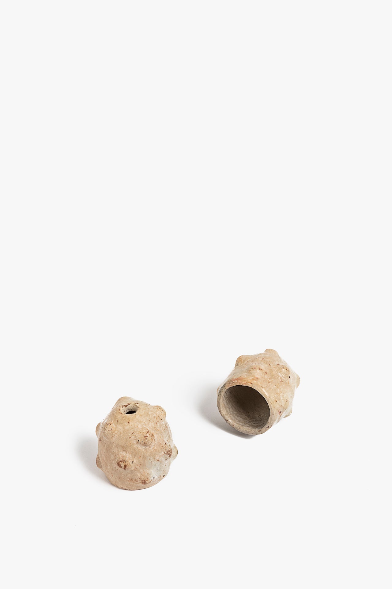 Blown Glass Lamp with Terracotta Socket Cover