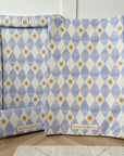 Standard Changing Mat - Blue Harlequin