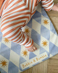 Travel Changing Mat - Blue Harlequin
