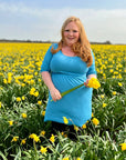 Petite Blue Dress with Pockets | Flattering Fit | UK Petite Women’s Dress
