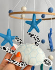 Blue Sea Cot Mobile Handcrafted Nursery Decor