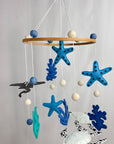 Blue Sea Cot Mobile Handcrafted Nursery Decor