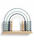 Blue Wooden Abacus with Smooth Sliding Beads