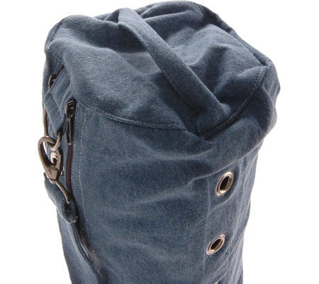 Hot Yoga Double Compartment Mat Bag in Denim