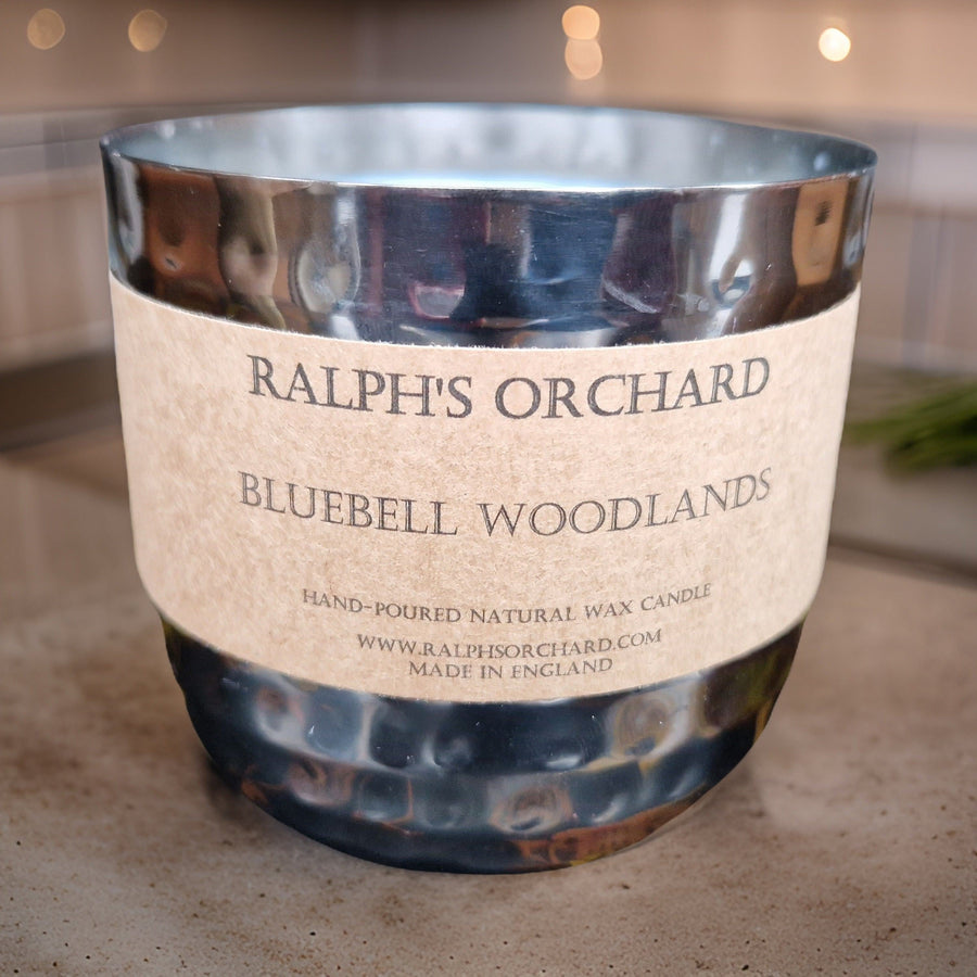 Luxury 2-wick dimpled black candle, premium hand-poured soy wax, elegant home decor, best-selling classic candle, cruelty-free and eco-friendly by Ralph's Orchard at brixbailey.com