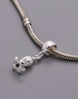Bluebell Flower Silver Charm