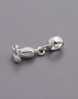 Bluebell Flower Silver Charm