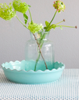 Splash Blue Block Printed Rozablue Tablecloth