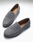 Boat Loafers, slate grey suede