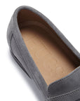 Boat Loafers, slate grey suede