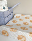 Anti-Roll Wedge Changing Mat - Lion Print