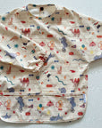 Long Sleeved Baby Bib - Vintage Circus
