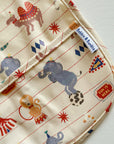 Long Sleeved Baby Bib - Vintage Circus