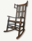 Unusual Antique Bobbin Rocking Chair