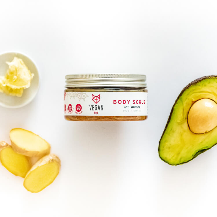 Ginger Body Scrub with Salt – Revitalize &amp; Firm Your Skin by Vegan Fox at www.brixbailey.com