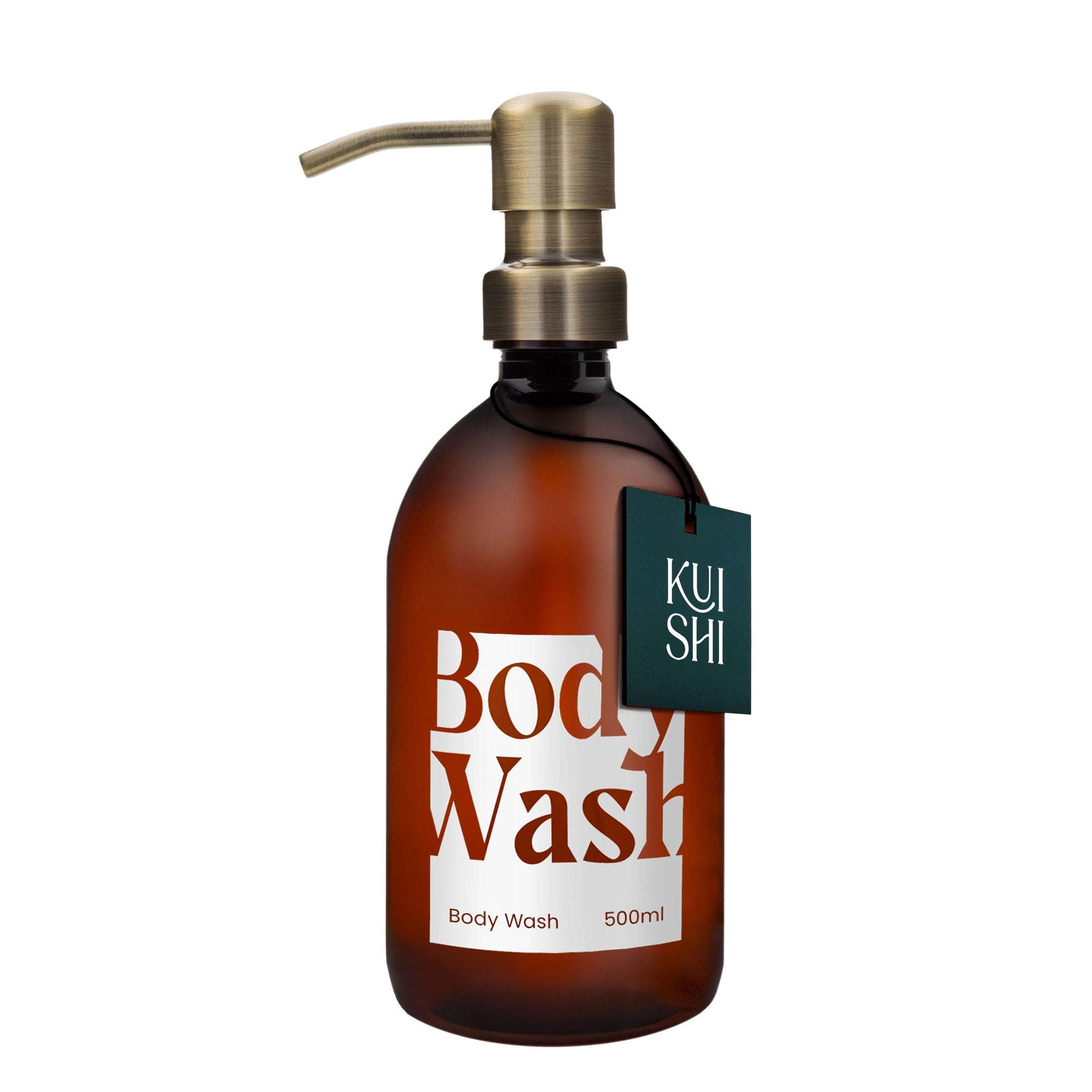 Amber Plastic Refillable Dispenser Bottle 500ml