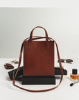 Bold Bucket Handbag in Cognac