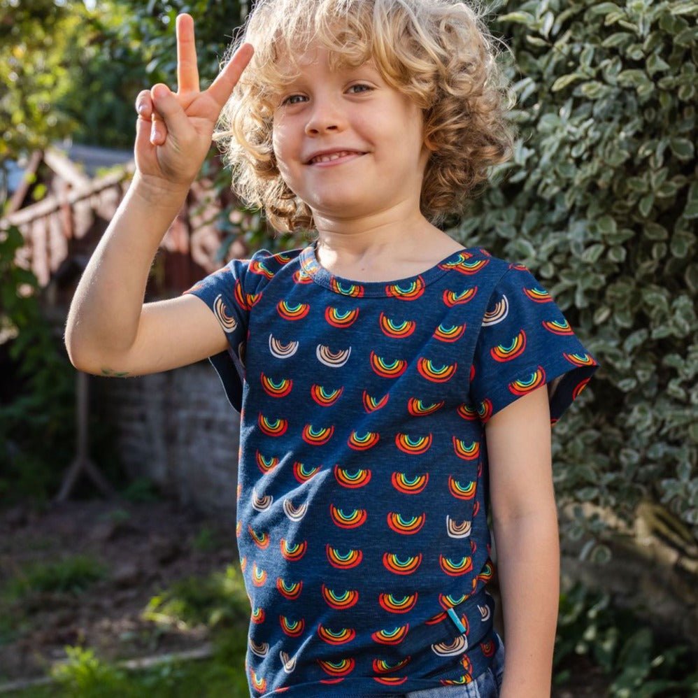 Boob Over the Rainbow Kids top