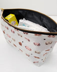 Zip-up nappy wallet - Boobies Print