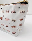 Zip-up nappy wallet - Boobies Print