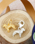 Border Terrier Silver Dog Charm