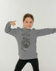 Stylish Blue Chow Chow Child's Sweatshirt – Comfy for Dog Lovers