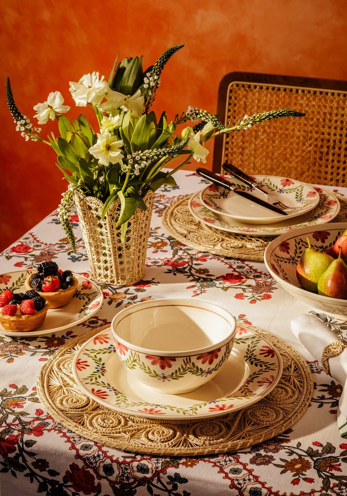 Camilla Cereal Bowl, Green Garland