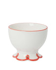 Rosy Red Scalloped  Nibbles Bowl - Set of 4