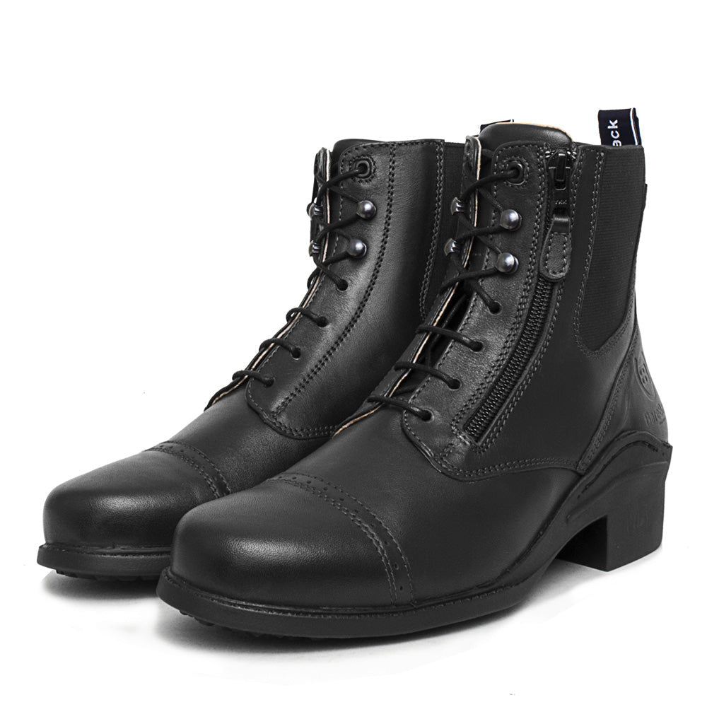 Zip Jodhpur Boots in Black