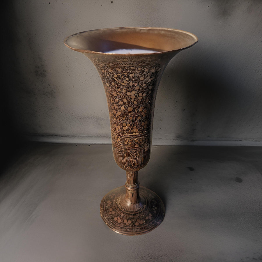 Indian Brass Vase Candles