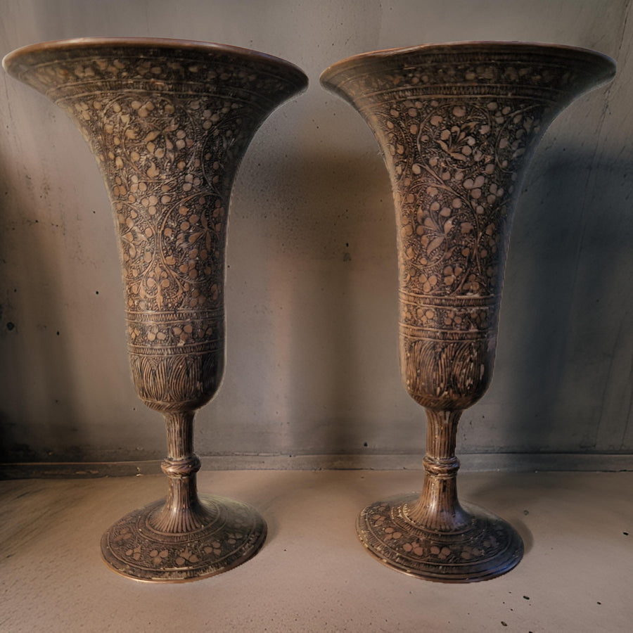 Indian Brass Vase Candles