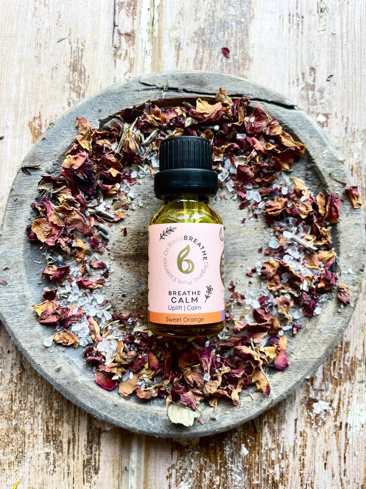 Breathe Calm – Stress Relief &amp; Uplift Blend with Sweet Orange, Lavender &amp; Frankincense
