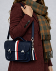 Leather Midi Satchel - British Edit