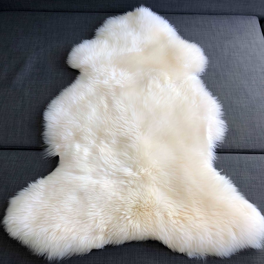 British White Sheepskin Rug 100% Natural & Sustainable | Extra Large