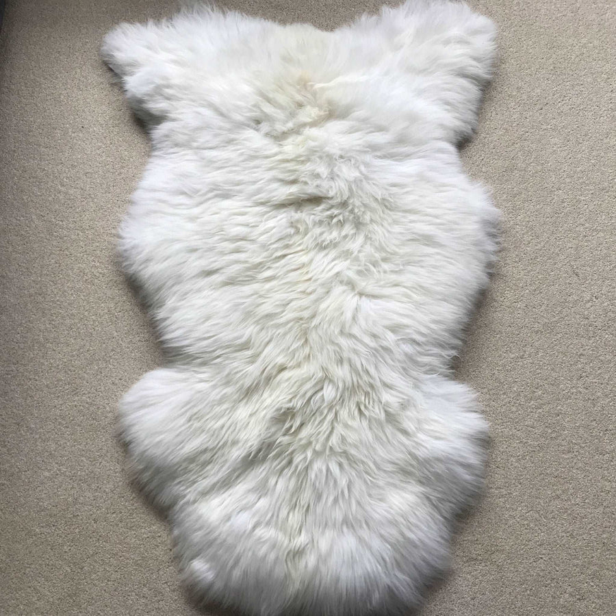 British White Sheepskin Rug 100% Natural & Sustainable | Extra Large
