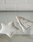 Medium Ceramic Star Dish in White