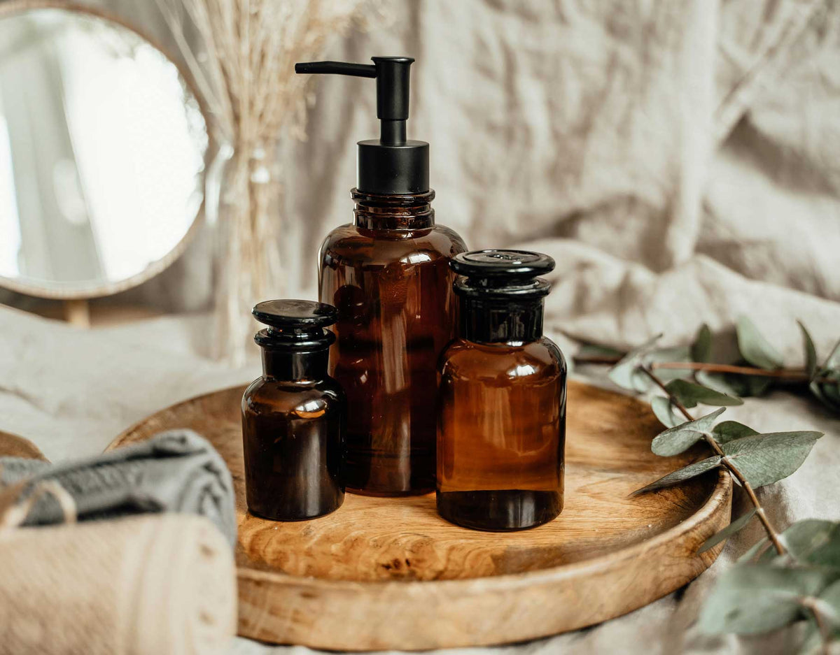 Shop Kuishi at Brix + Bailey, refillable glass dispensers and bottles from a B Corp certified brand