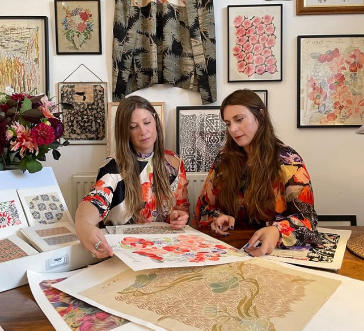 Shop Print Sisters, textile designers working with original archive prints, at Brix + Bailey