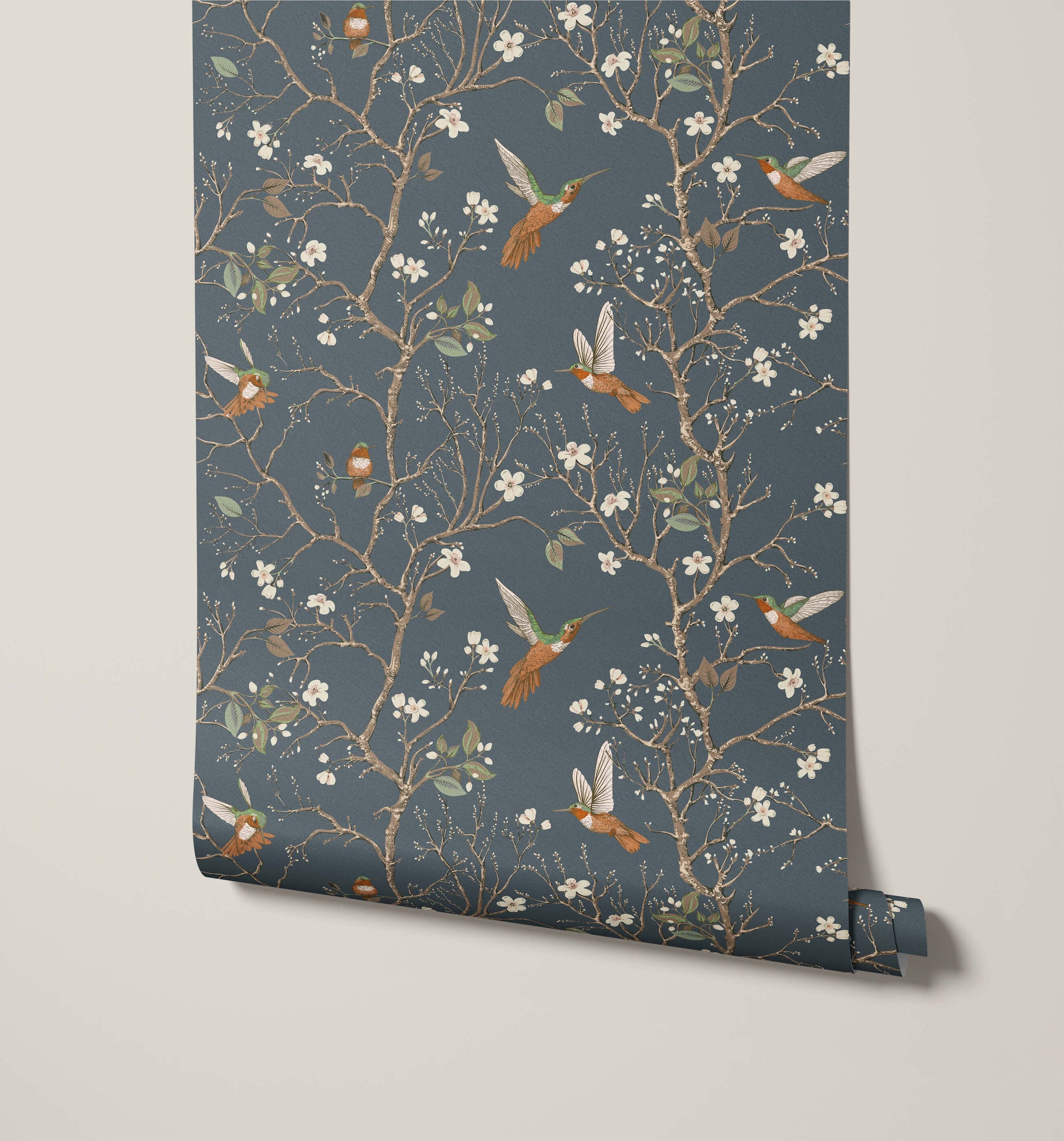 Bronte Bird and Branch Wallpaper