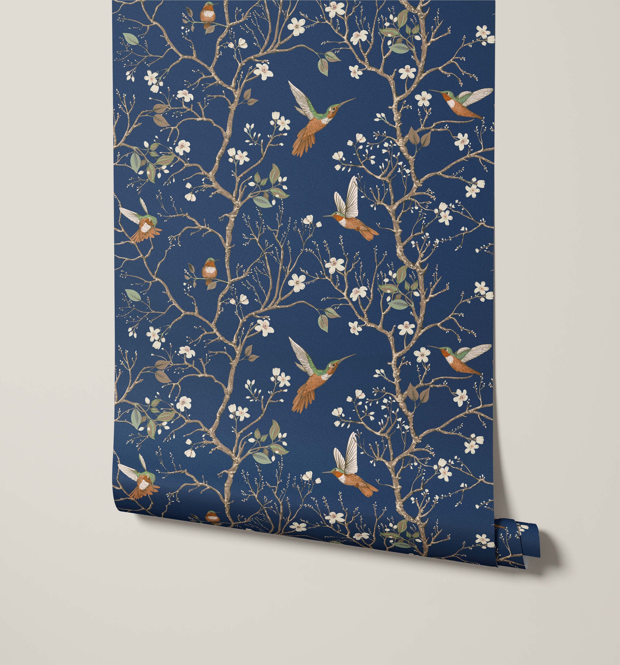 Bronte Bird and Branch Wallpaper