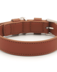 Brown Leather Dog Collar