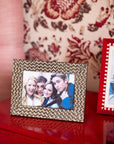 Brown Marquetry Patterned Photo Frame 6x4"