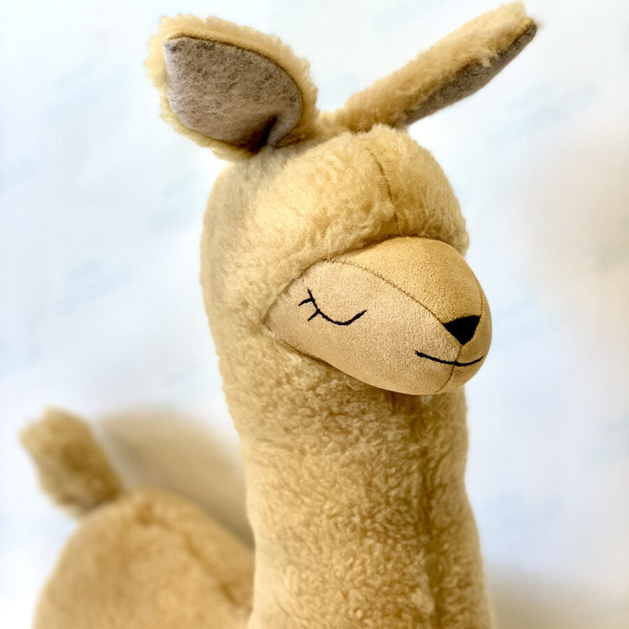 Handmade Alpaca Toy-Pillow – Soft, Hypoallergenic &amp; Chic by Kai aš mažas buvau at www.brixbailey.com