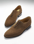 Brown Suede Brogues, Welted Leather Sole